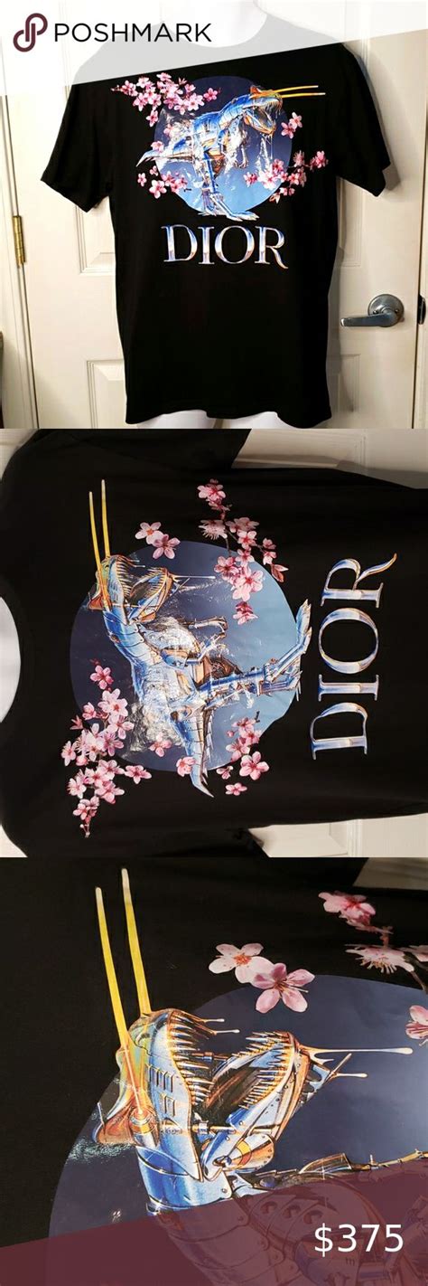 dior hijime sorayama shirt replica dinosaur|sorayama tyrannosaurus cherry blossom shirt.